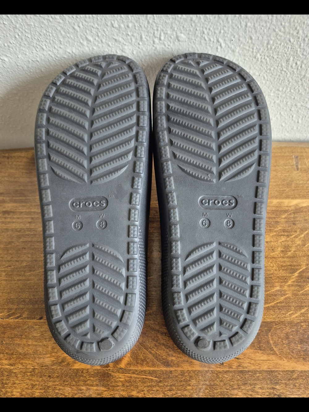 Crocs Classic Slide Sandals - Black M6 W8 - Picture 8 of 8